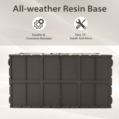 200 Gallon Outdoor Storage Deck Box - Dark Brown