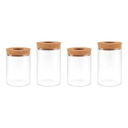 4Pack Glass Propagation Stations For Plants Indoor Glass Planters Hydroponic Plant Vases 2 Large 2 Small for Plant Cuttings Flower Arrangements