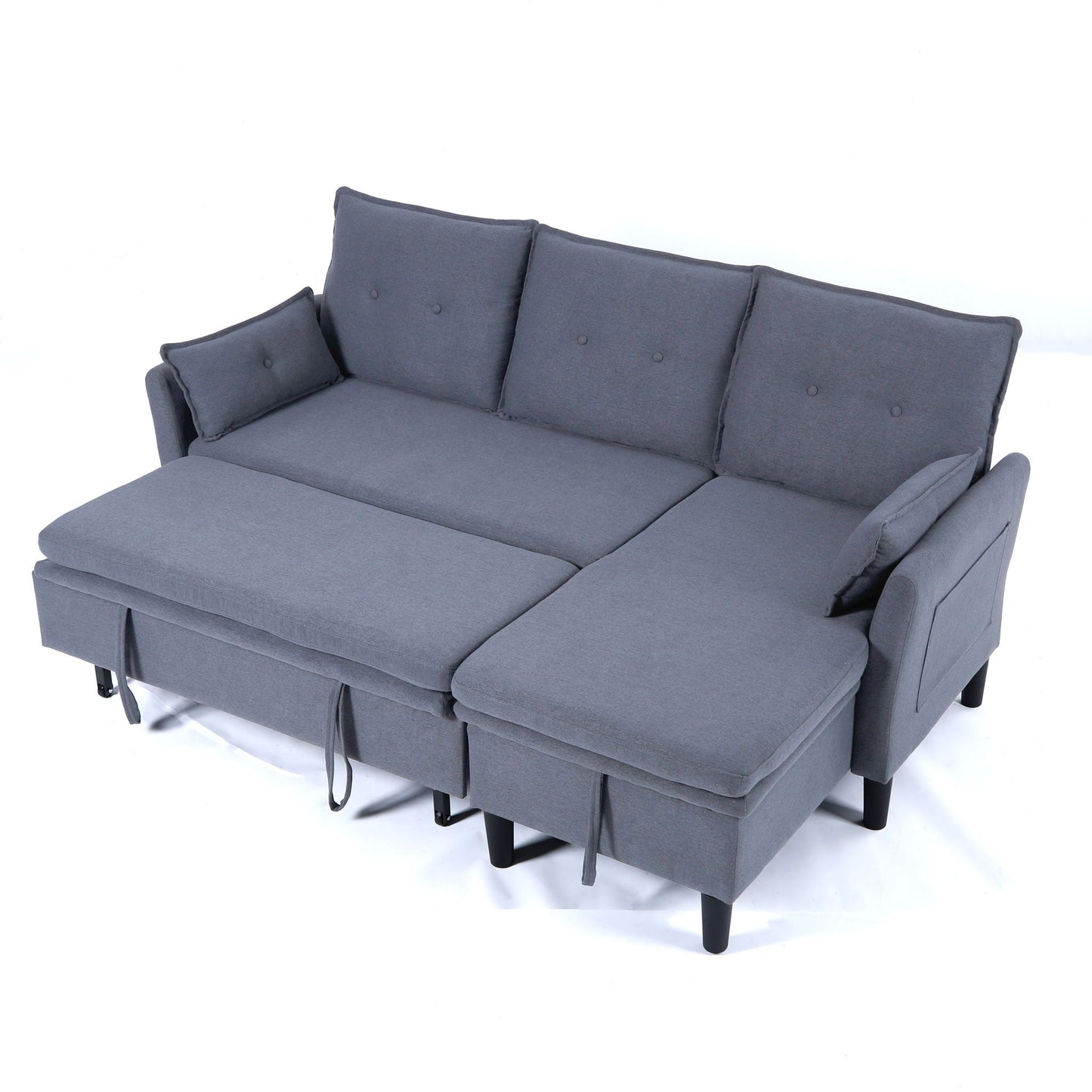 L-Shaped Reversible Chaise Sectional Sofa With Storage