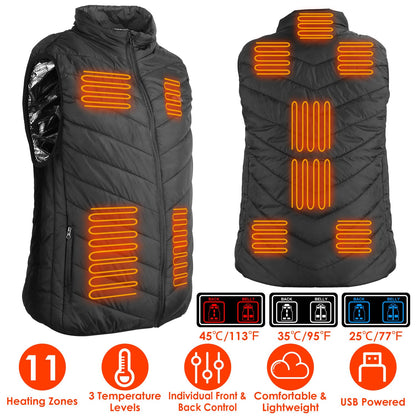 GBruno Heated Vest Electric USB