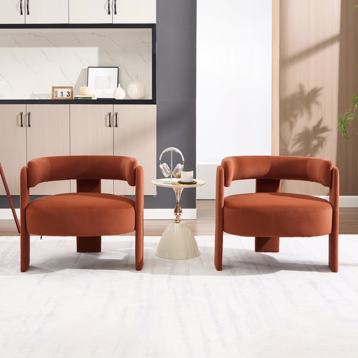 Accent Chair for Living Room, Velvet Comfy Single Sofa Chair