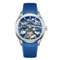Mens Watch With A Transparent Mechanical Skeleton Dial