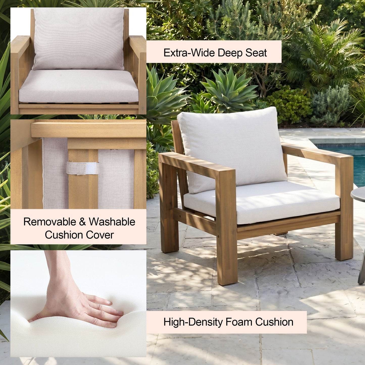 4 Piece Patio Sofa Set