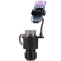 2 In 1 Car Cup Phone Holder Automotive Drink Holder with 360¡ Rotating Gooseneck Phone Mount Adjustable Base Fit for Most Phones Cups Vehicles
