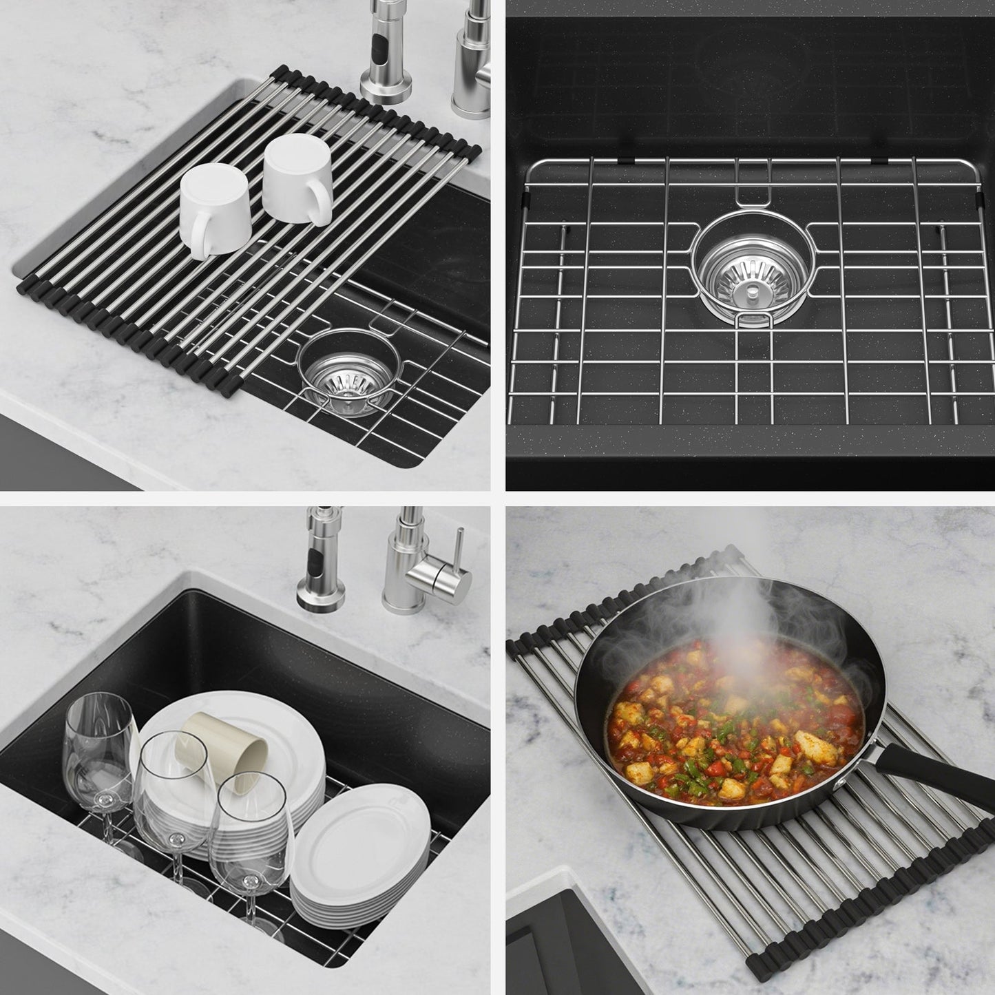 Quartz Kitchen Sink - 21" x 18" x 9.65"
