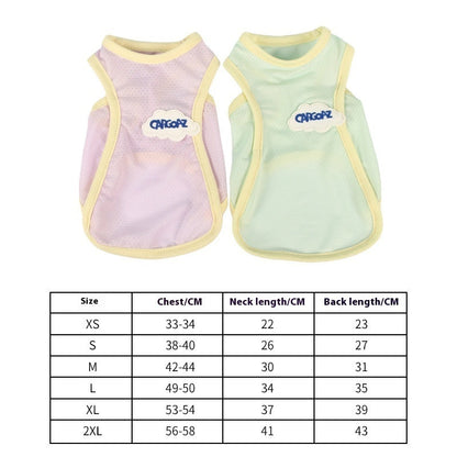 Cat Clothes Anti Lint Summer Thin Vest