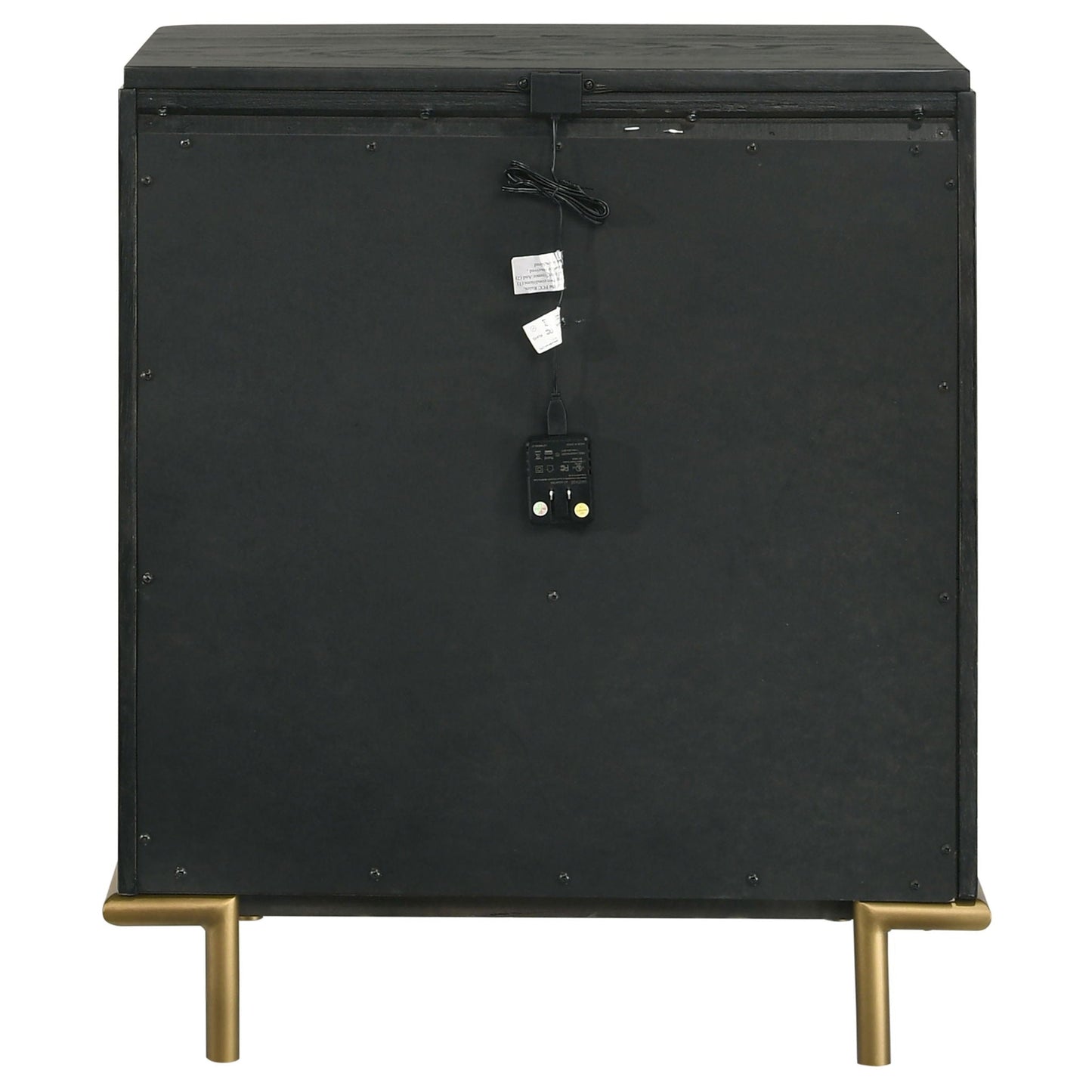 Anser - 3 Drawer Nightstand - Black