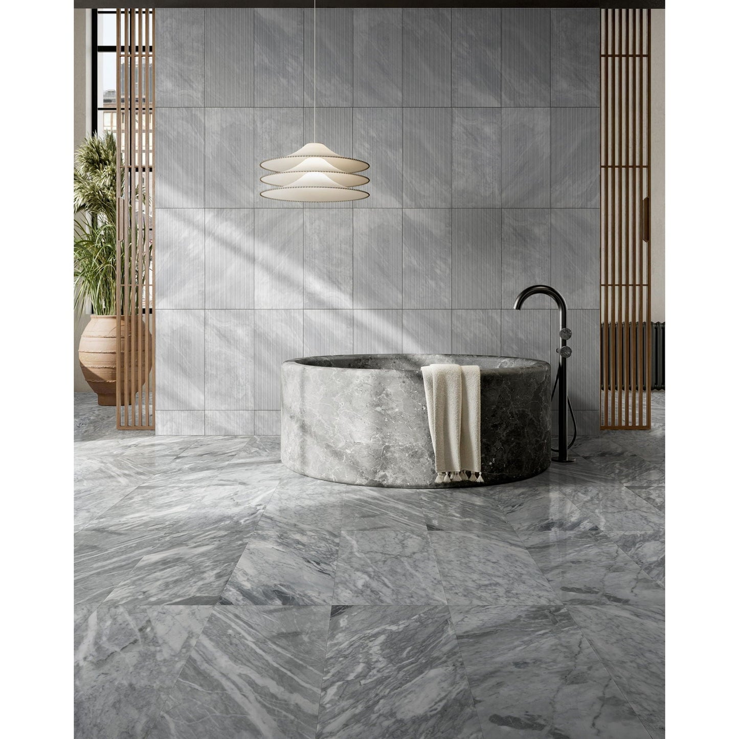 Textured Finished, 3D Tiles For Wall Decoration (Set of 4)