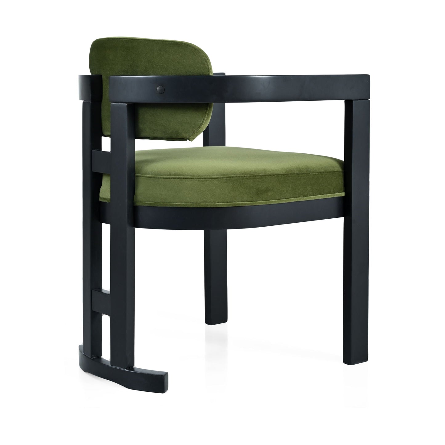 Stylish Indoor Upholstered Wood Dining Chair Set of 2