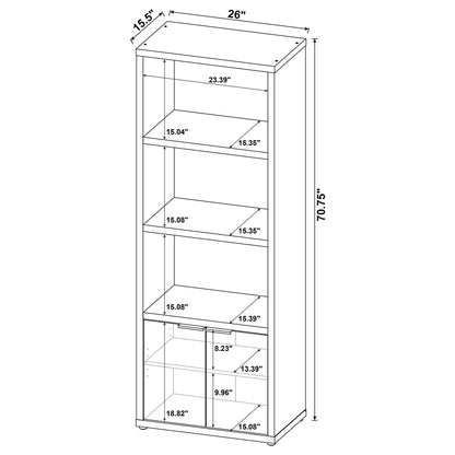 Noriega - 3 Piece TV Entertainment Center, Open & Concealed Storage - Wood
