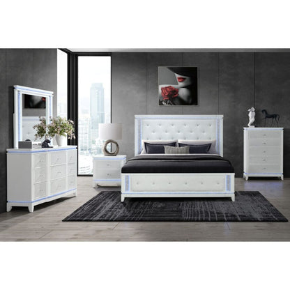 Adalid - Contemporary Bed With LED Lights