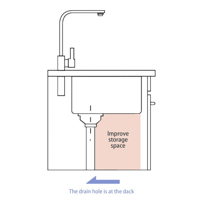Modern Undermount Stainless Steel Kitchen Sink 16 Gauge, Deep Single Bowl