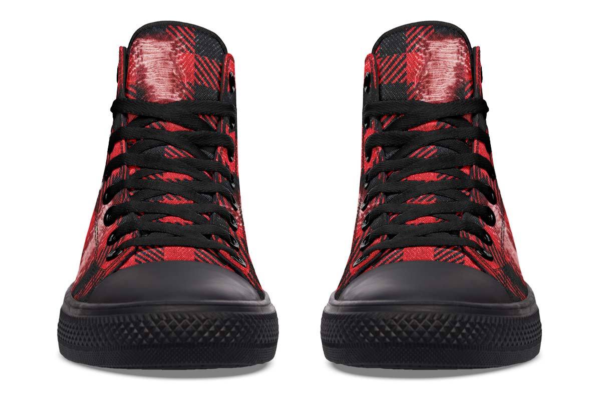 Printed Couple High-top Canvas Shoes