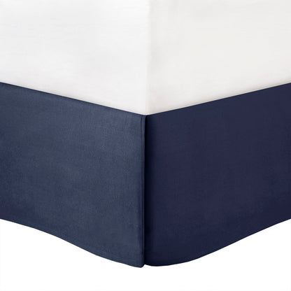 7 Piece Tufted Comforter Set Navy King