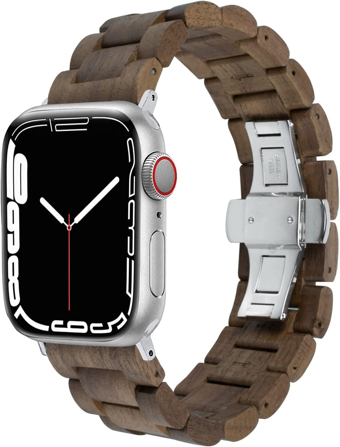 Solid Wood Butterfly-clasp Sandalwood Watch Strap