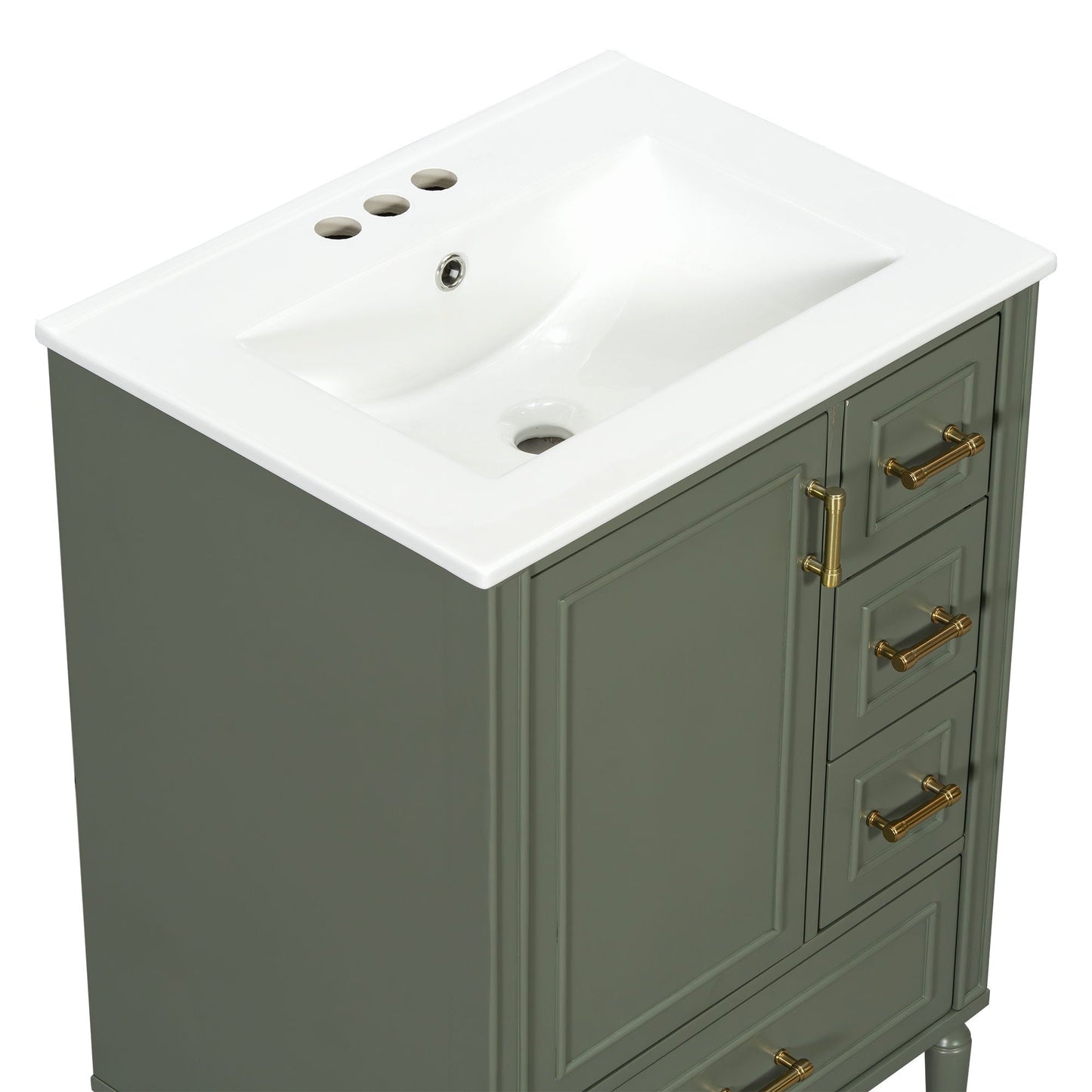Traditional Bathroom Vanity Set With Soft Close Doors