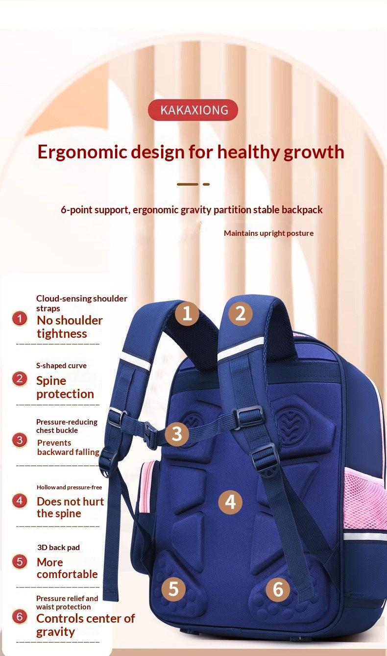 Capybara Backpack For Primary School Students Lightweight School Backpack