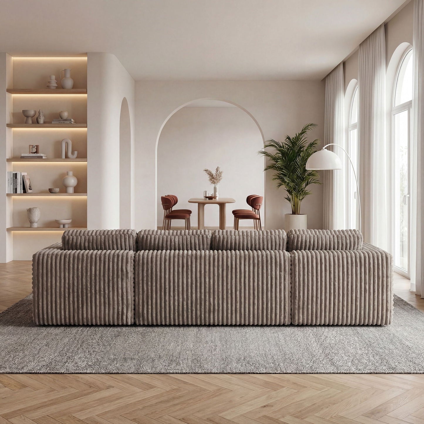 U-Shape Modular Sectional Sofa For Living Room