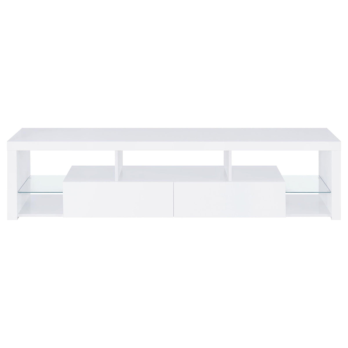 Jude 3-piece 71-inch TV Entertainment Center White High Gloss