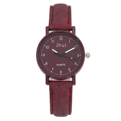 Retro Dial With Numeral Markings, Leather Strap And A Fresh Minimalist Style For Women