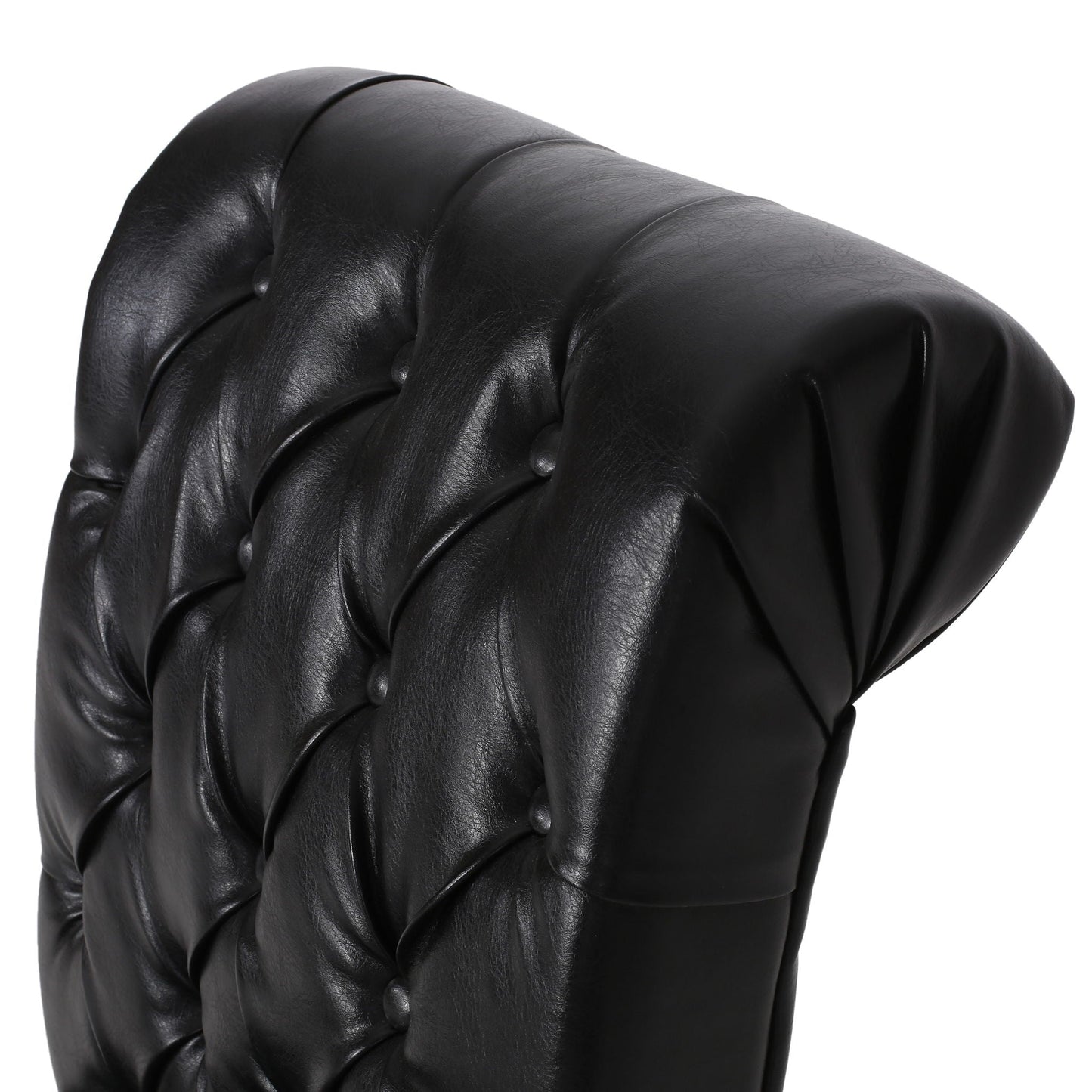 Broxton Tuft Dining Rolltop Chairs With Button Tufted Backrest (Set of 2)