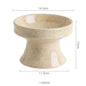 Cat Bowl Ceramic Shallow Mouth High Foot Anti Overturn Double