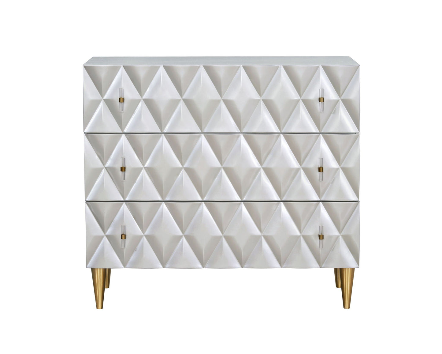 Anson Console Cabinet - Silver / Champagne