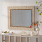 Vintage Carved Pattern Rectangular Wall Mirror