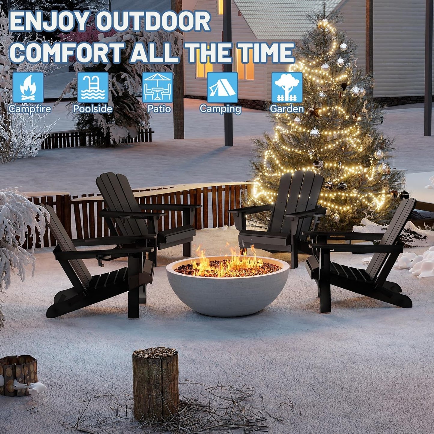 Adirondack Chair, Plastic Adirondack Chairs, HDPE Adirondack Chair, Folding Adirondack Chairs,Outdoor Chairs with Cup
