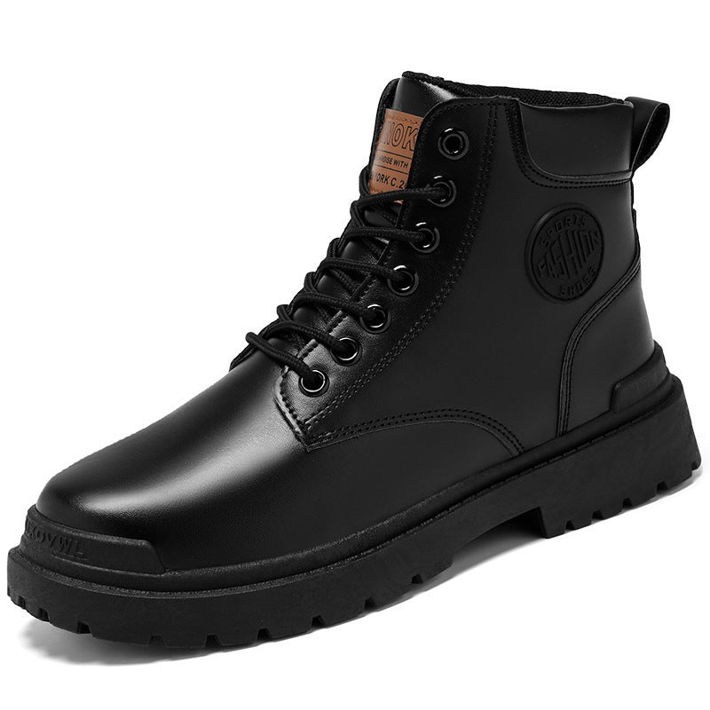 Mens Versatile High-top Thick-soled Work Boots