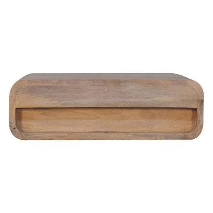Solid Wood Sonoma T-Bar Wall-Mounted Nightstand, 1-Drawer