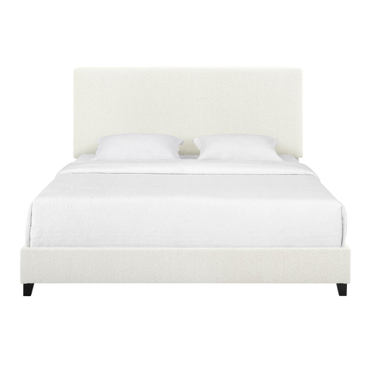 Platform Bed & Upholstered Headboard