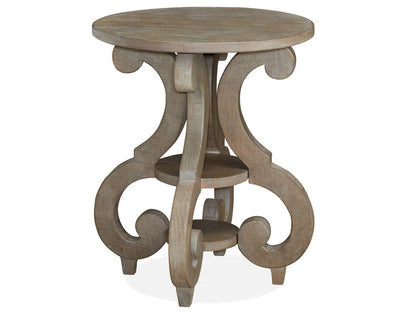 Tinley Park - Round Accent End Table - Dove Tail Gray