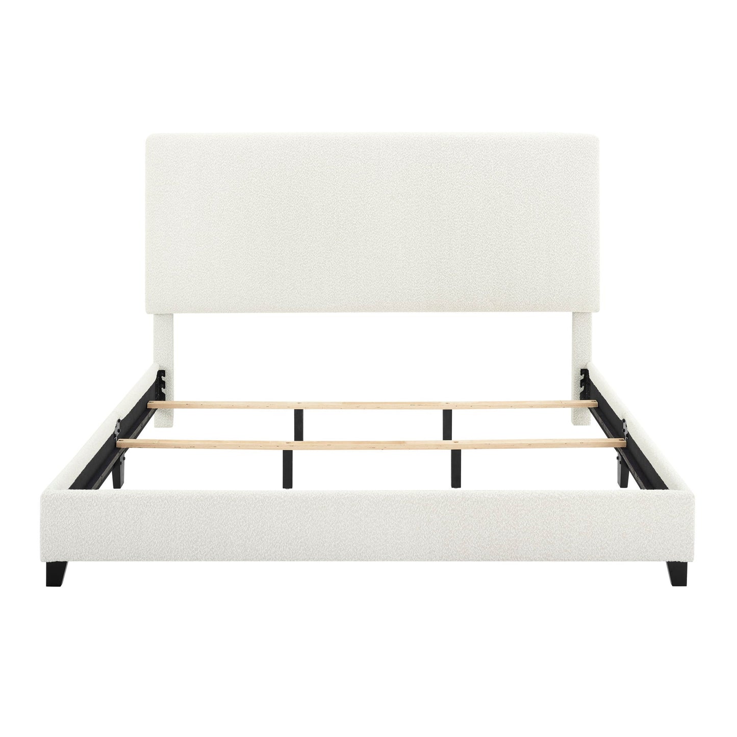 Platform Bed & Upholstered Headboard