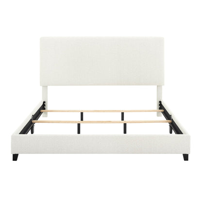 Platform Bed & Upholstered Headboard