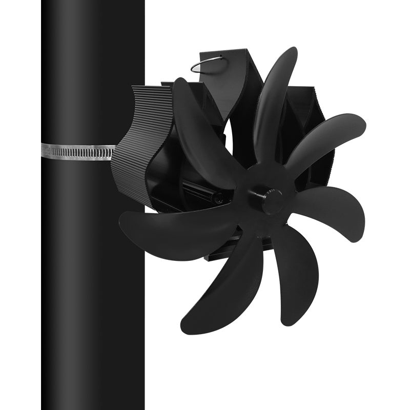 Thermal Power Magnet-free 7-blade Wall Hanging Fireplace Fan