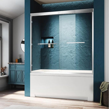 56-60"W x 60"H Double Sliding Tub Shower Door