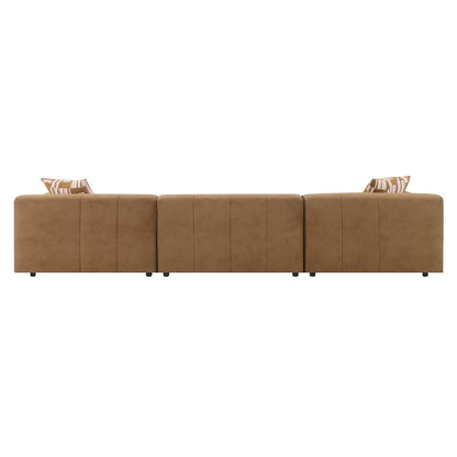 Zoey - Modular - RF Arm Chair With Pillow - Chocolate Suede