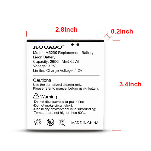 Durable High-Efficiency Replacement Battery for KOCASO NOVA One
