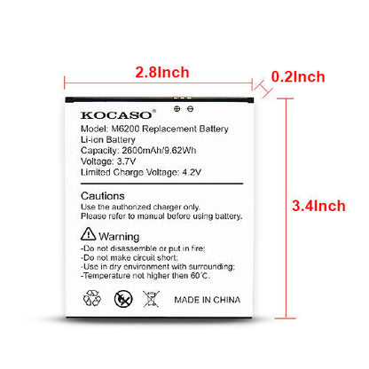 Durable High-Efficiency Replacement Battery for KOCASO NOVA One