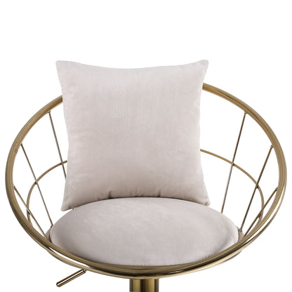 Unique Design Bar Chair, 360 Degree Rotation, Adjustable Height, Suitable For Dining Room And Bar