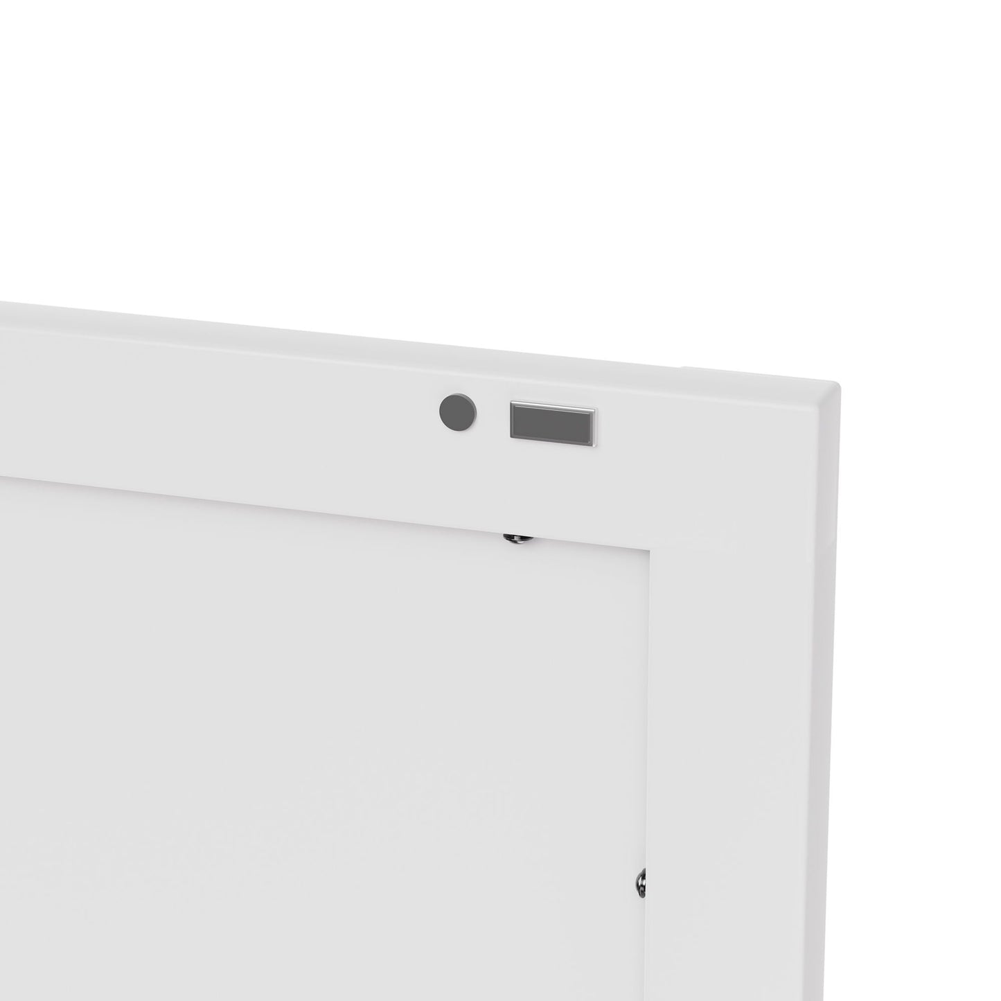 Tall Bathroom Storage Cabinet, 5-Tier Narrow With 2 Doors & Adjustable Shelves, Freestanding - White