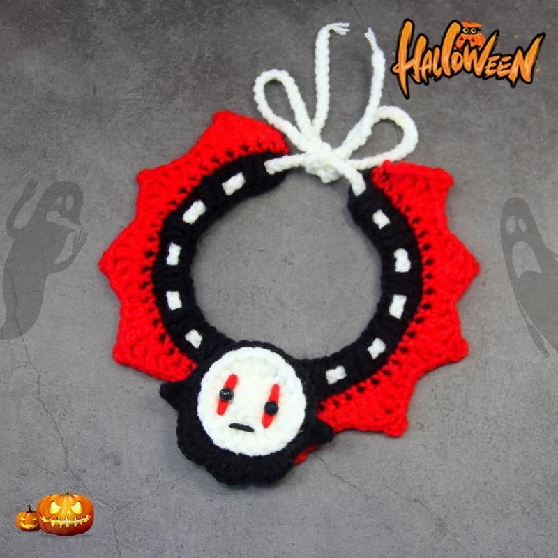 Hand-knitted Halloween Scarf For Cats And Dogs