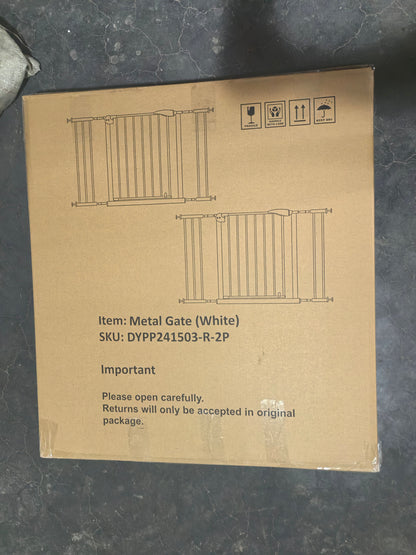2 Pack 29.5-44.1" Wide Baby Gate for Stairs and Doorways