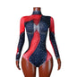 Womens Rhinestone Mesh Patchwork Jumpsuit