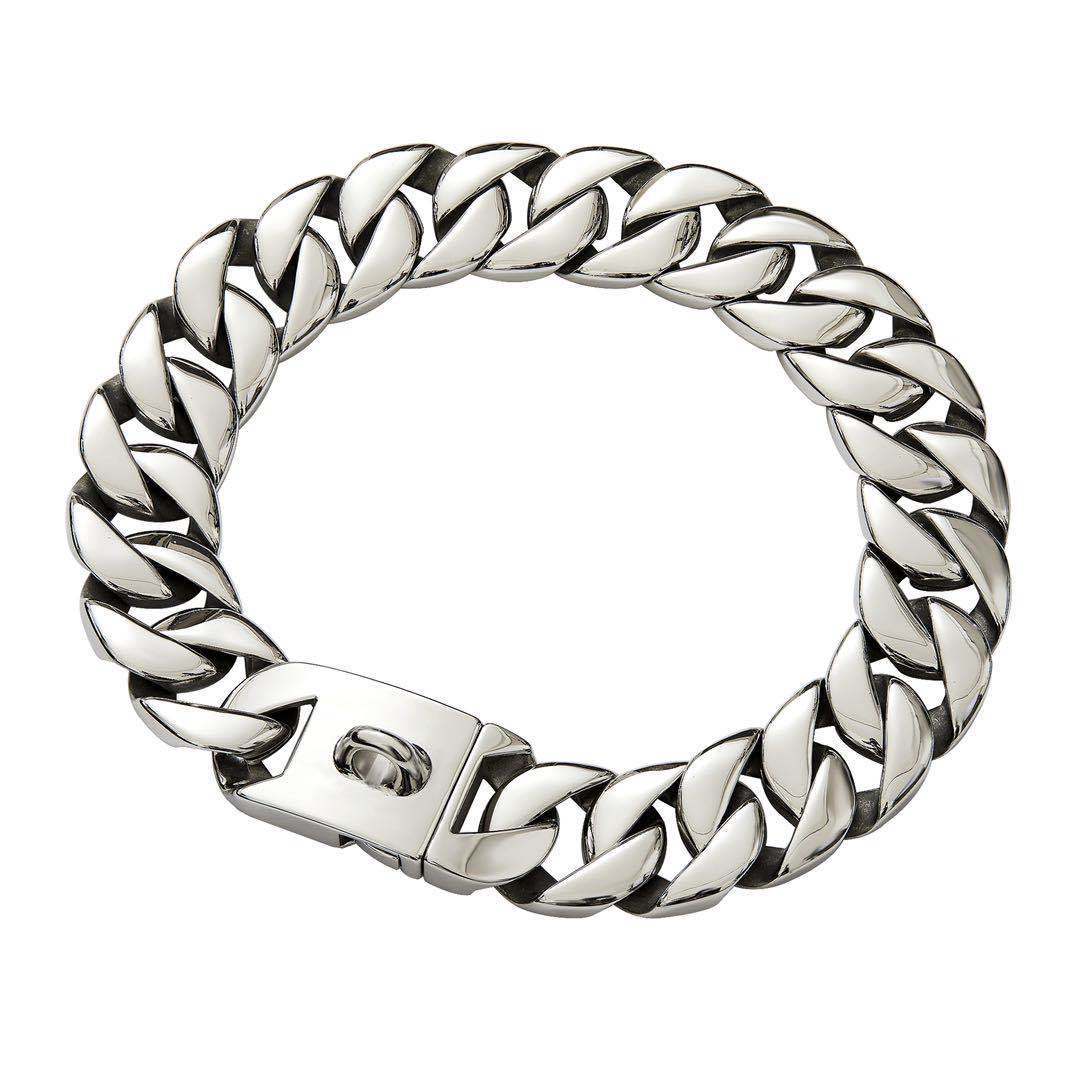 32mm-thick Stainless Steel Pet Dog Necklace Collar