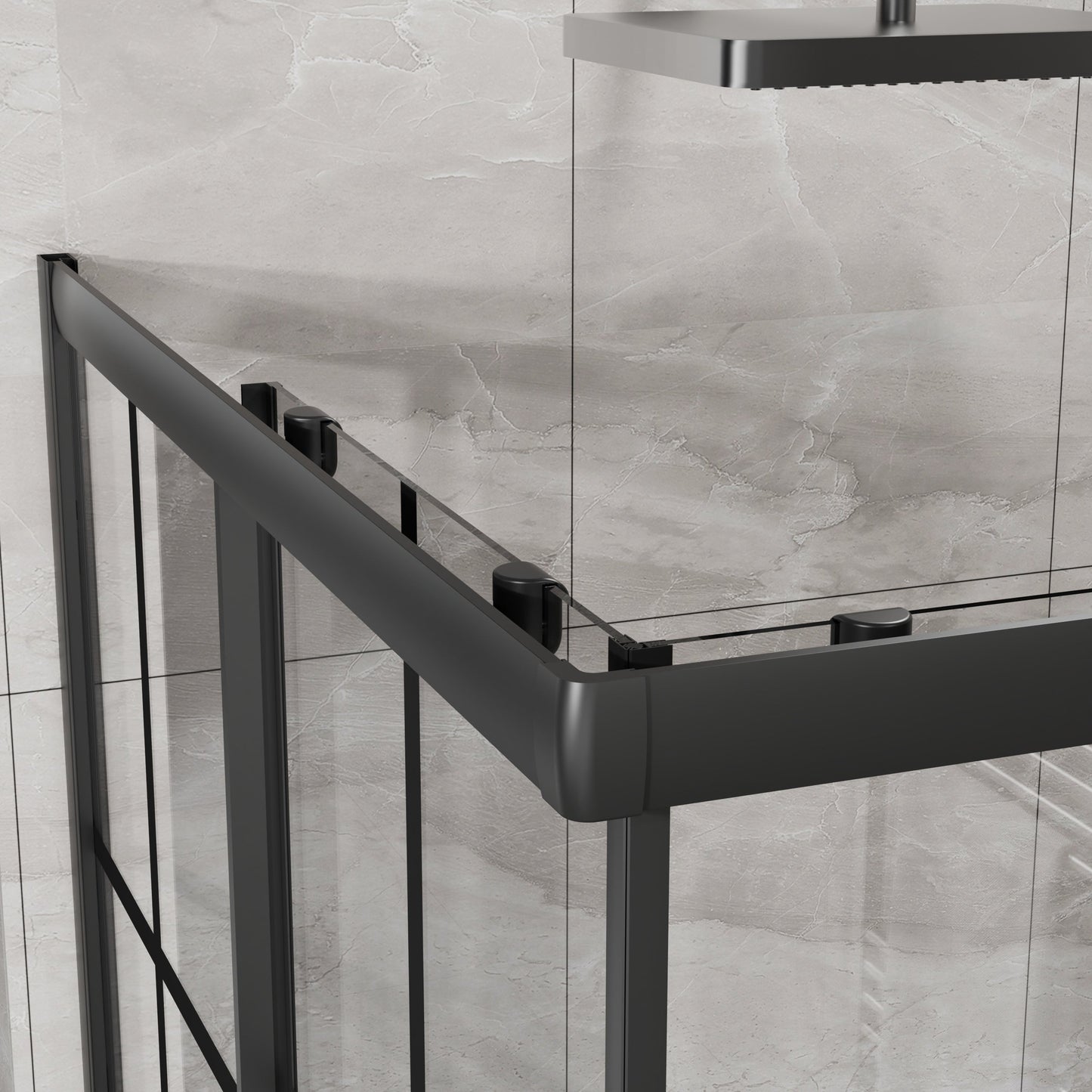 Goodyo Corner Shower Door - 36" D x 36" W x 72" H