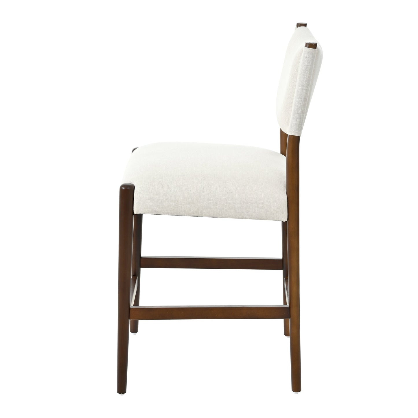 26.4" Solid Wood Counter Height Barstools, Modern Bar Stools Set of 2