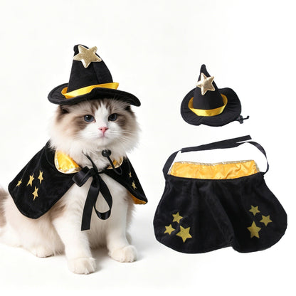 Pet Costume Cat Transformation Funny Holiday Dress-Up Outfit