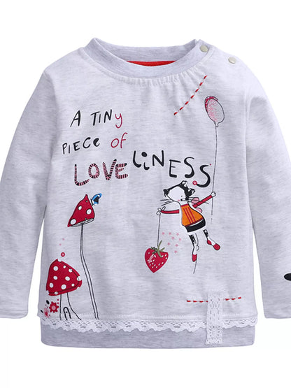 Children's Round Neck Top and Jeans Set